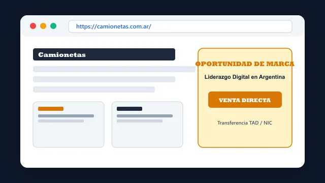 Modelo de aplicación comercial y proyectos digitales para camionetas.com.ar